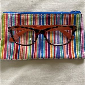 Tortoise Shell With Orange Inside Frame Glasses